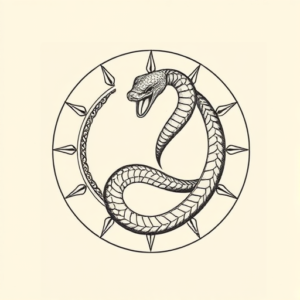 Circle Snake Tattoo