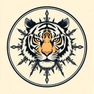 Circle Tiger Tattoo
