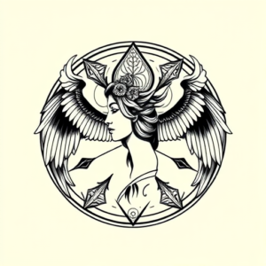 Circle Valkyrie Tattoo