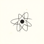 Continuous Line Atomic Tattoo