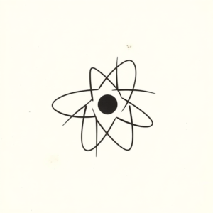 Continuous Line Atomic Tattoo