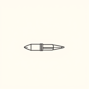 Continuous Line Bullet Tattoo