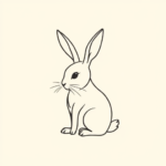 continuous-line-bunny-tattoo