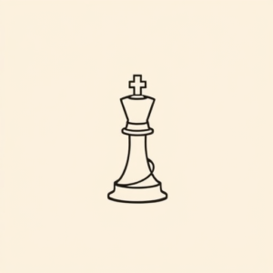 Continuous Line Chess Tattoo