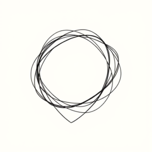 Continuous Line Cyber Tattoo