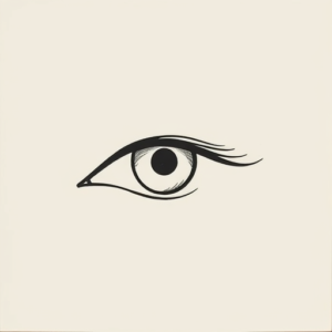 Continuous Line Eye Tattoo