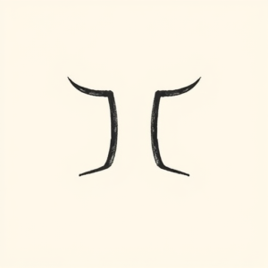 Continuous Line Gemini Tattoo