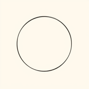 Continuous Line Halo Tattoo