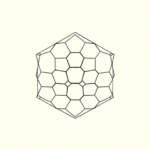 Continuous Line Honeycomb Tattoo