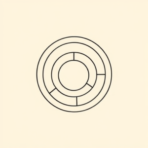 Continuous Line Labyrinth Tattoo