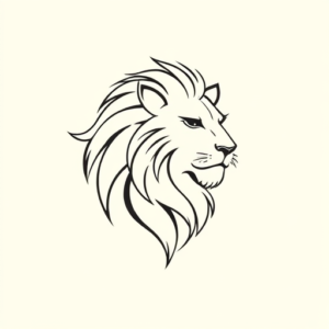 Continuous Line Leo Tattoo