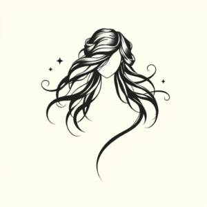 Continuous Line Persephone Tattoo