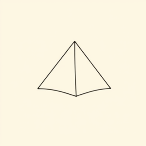 Continuous Line Pyramid Tattoo