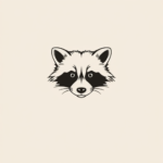 Continuous Line Raccoon Tattoo