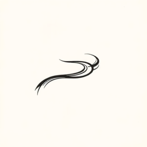 Continuous Line River Tattoo