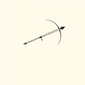 Continuous Line Sagittarius Tattoo