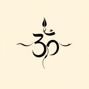 Continuous Line Shiva Tattoo