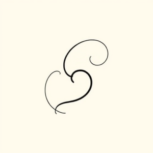 Continuous Line Slytherin Tattoo