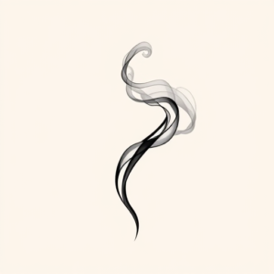 Continuous Line Smoke Tattoo
