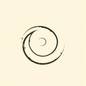 Continuous Line Spiral Tattoo