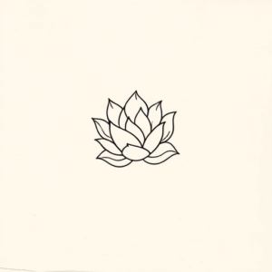 Continuous Line Succulent Tattoo