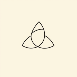 Continuous Line Triquetra Tattoo