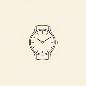 Continuous Line Watch Tattoo