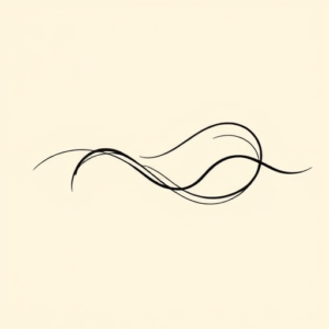 Continuous Line Water Tattoo