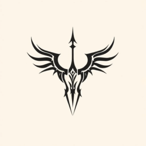 Continuous Line Witcher Tattoo