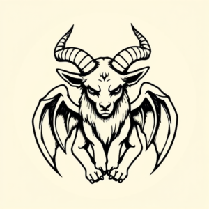 Cute Baphomet Tattoo