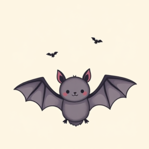 Cute Bat Tattoo