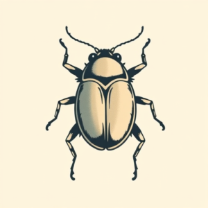 Cute Beetle Tattoo