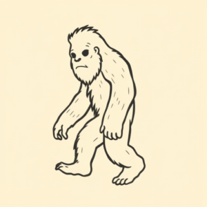 Cute Bigfoot Tattoo