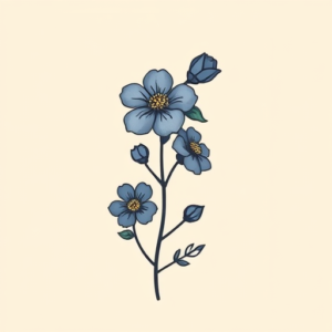 Cute Bluebonnet Tattoo