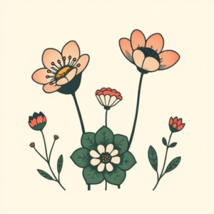 Cute Botanical Tattoo