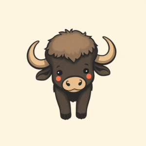 Cute Buffalo Tattoo