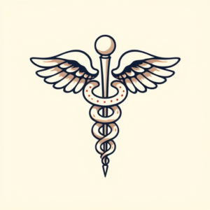 Cute Caduceus Tattoo