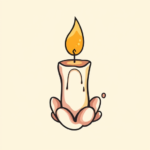 Cute Candle Tattoo