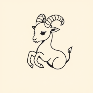 Cute Capricorn Tattoo
