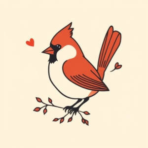 Cute Cardinal Tattoo