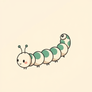 Cute Caterpillar Tattoo