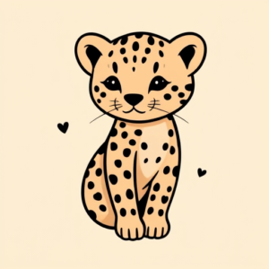 Cute Cheetah Tattoo