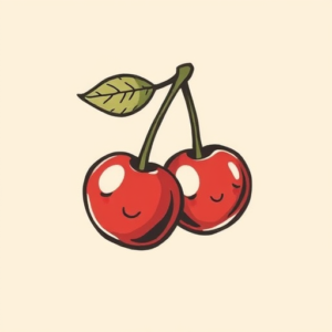 Cute Cherry Tattoo