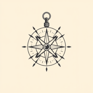 Cute Compass Tattoo