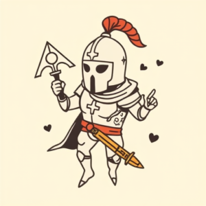 Cute Crusader Tattoo