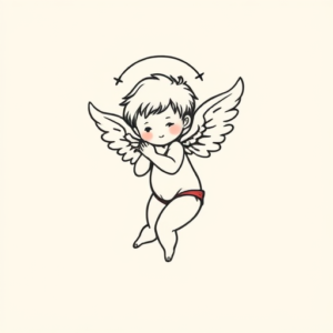 Cute Cupid Tattoo
