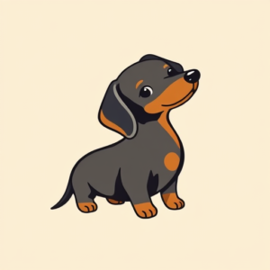 Cute Dachshund Tattoo