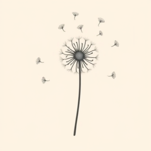 Cute Dandelion Tattoo