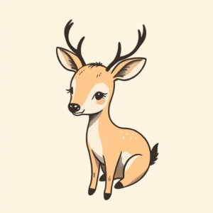 Cute Deer Tattoo