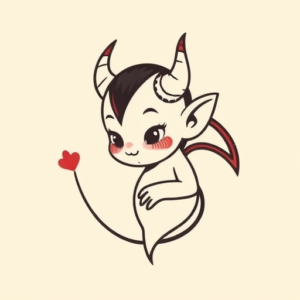 Cute Devil Tattoo